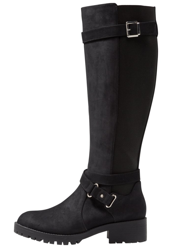 Bottes Anna Field Block heel Zip UP Noir Femme | RZG-1352070